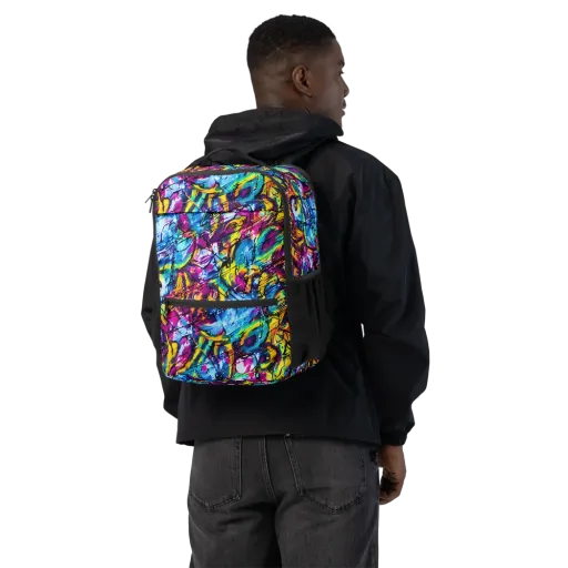 Fuchsia Voltage on a Utility Backpack