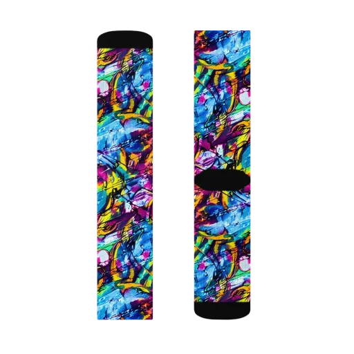 Fuchsia Voltage on a Socks