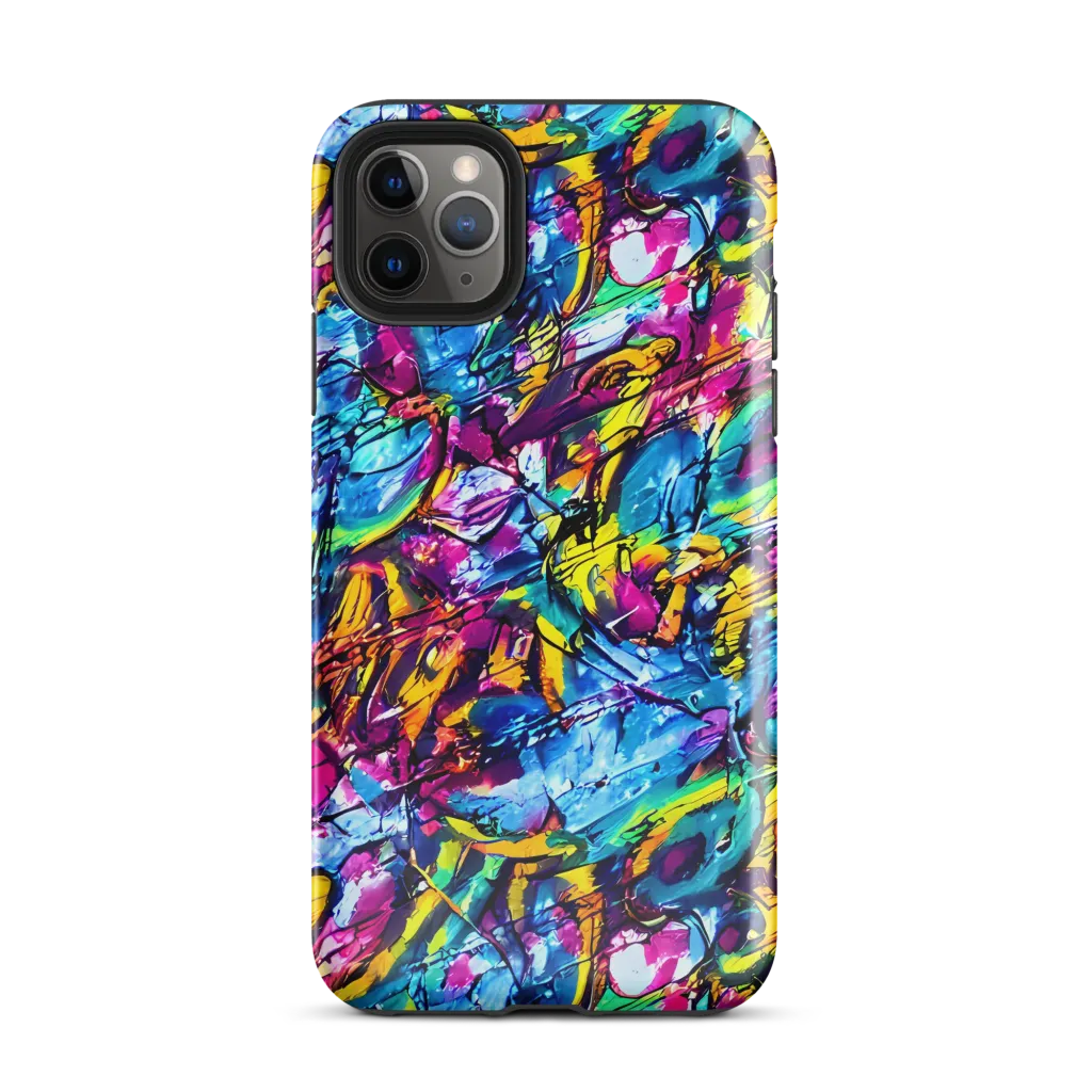 Fuchsia Voltage on Tough Case for iPhone® — Front