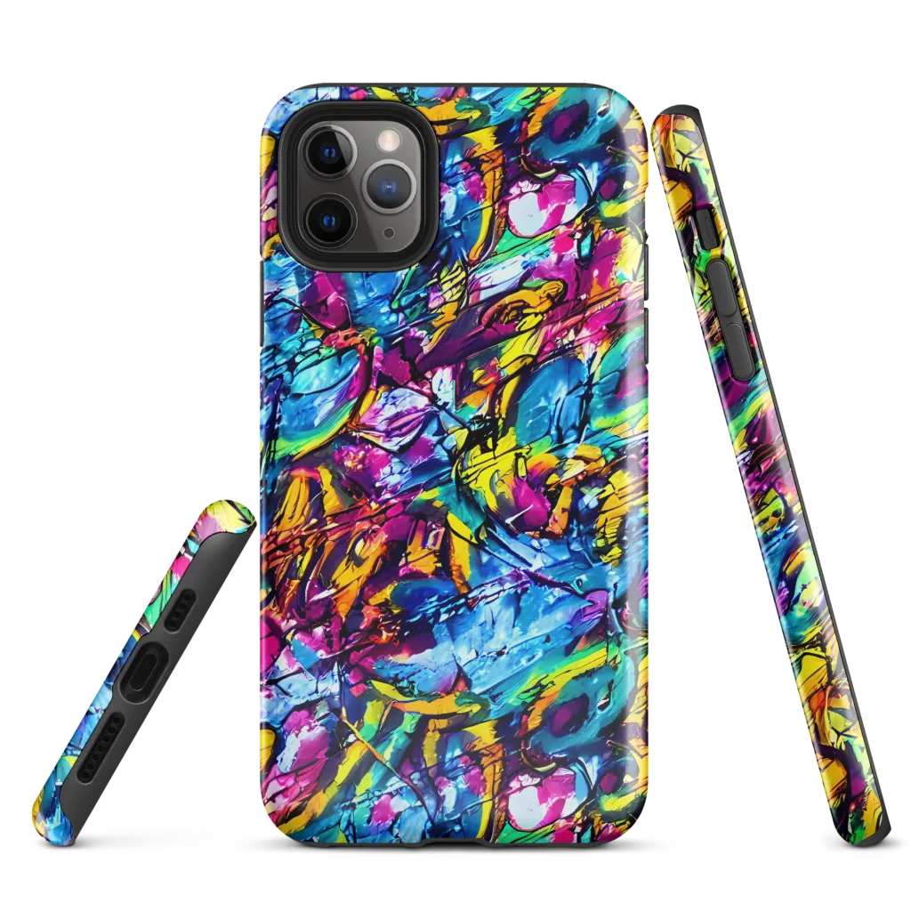 Fuchsia Voltage on Tough Case for iPhone® — Front