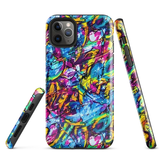 Fuchsia Voltage on a Tough Case for iPhone®