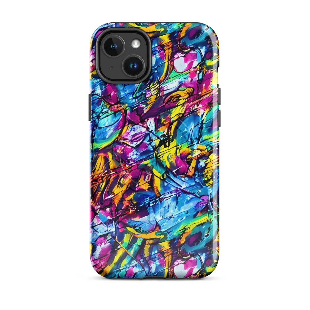 Fuchsia Voltage on MagSafe Tough Case for iPhone® — Front