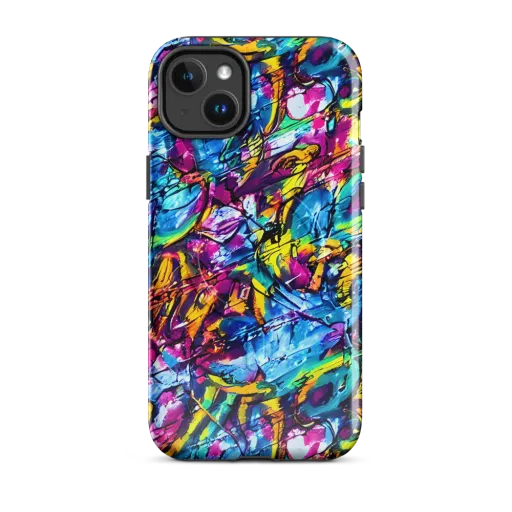 Fuchsia Voltage on a MagSafe Tough Case for iPhone®