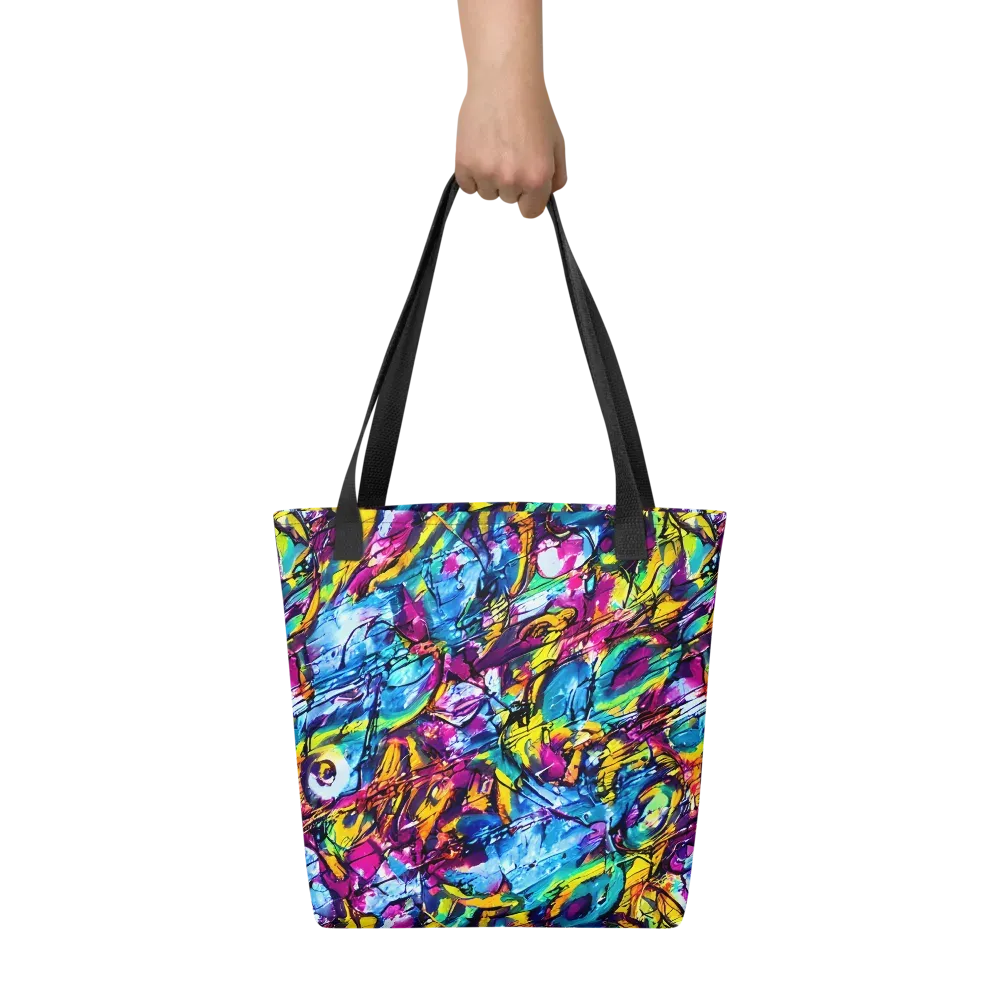 Fuchsia Voltage on Tote Bag — Front
