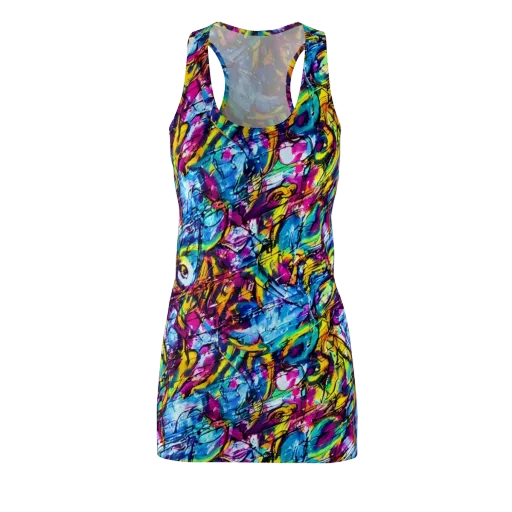 Fuchsia Voltage on a Racerback Dress