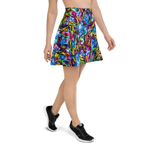Fuchsia Voltage on a Skater Skirt