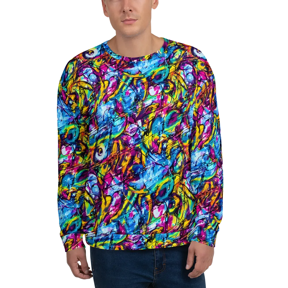 Fuchsia Voltage on Sweatshirt — Front