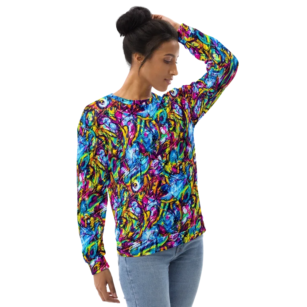 Fuchsia Voltage on Sweatshirt — Right Front