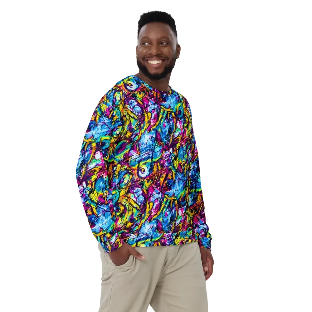 Fuchsia Voltage on Sweatshirt — Front