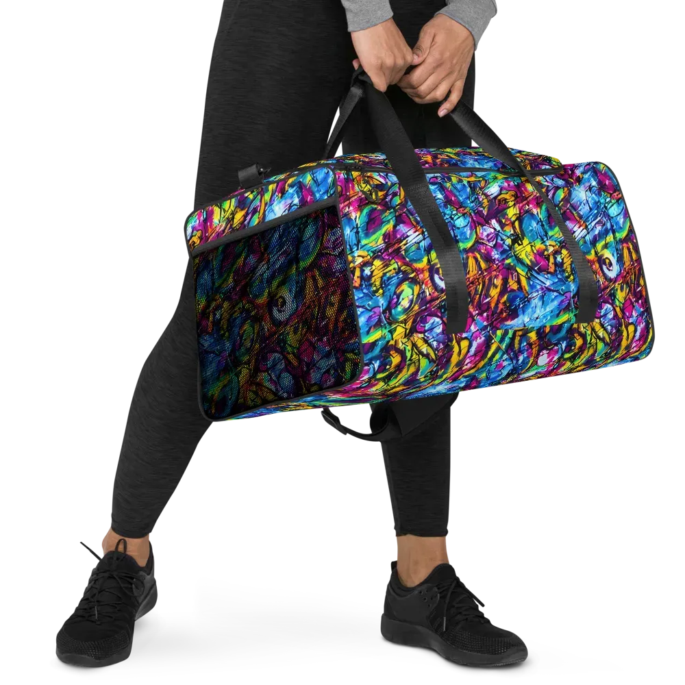 Fuchsia Voltage on Duffle Bag — Right Front