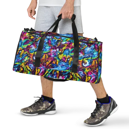 Fuchsia Voltage on a Duffle Bag