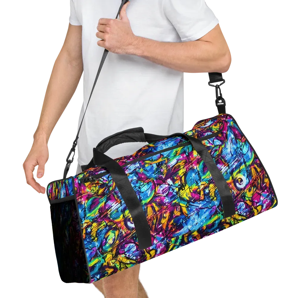 Fuchsia Voltage on Duffle Bag — Right Front