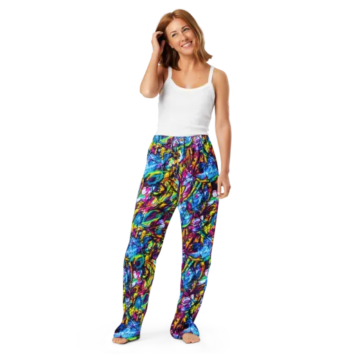 Fuchsia Voltage on a Women's Pajama Pants
