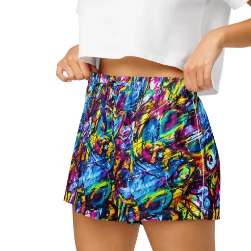 Fuchsia Voltage on a Women's Pajama Shorts