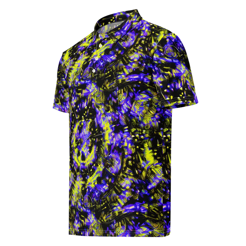 Acid Voltage on Men's Slim Fit Polo Shirt — Left Front