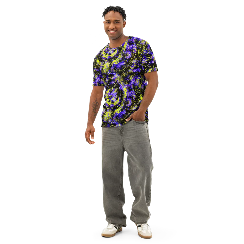 Acid Voltage on Men's Cotton Crew Neck T-Shirt — Front