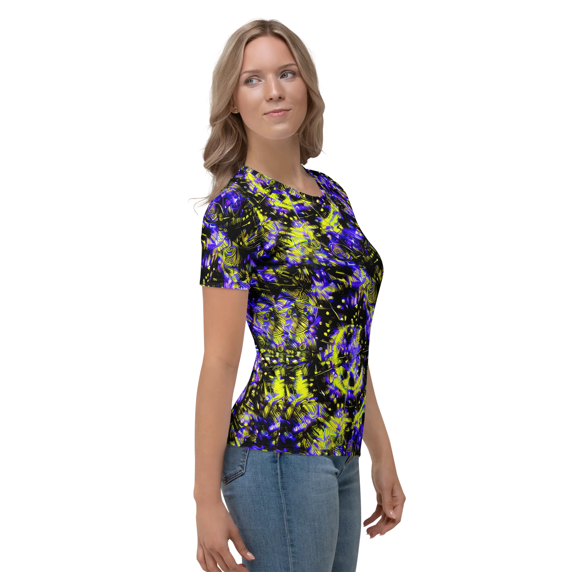 Acid Voltage on Women's Crew Neck T-Shirt — Right