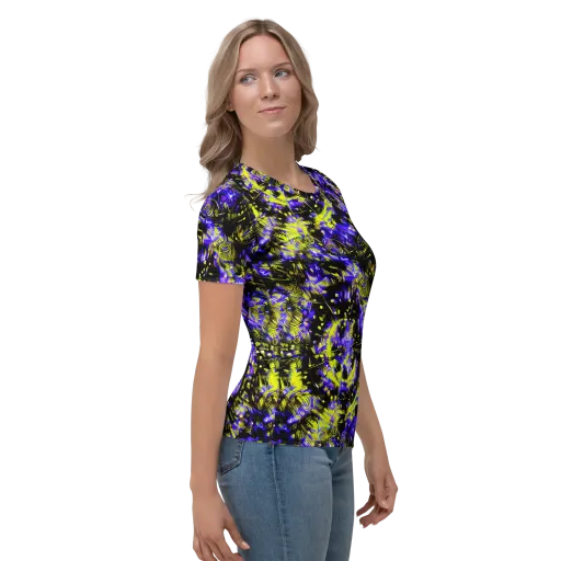 Acid Voltage on a Women's Crew Neck T-Shirt
