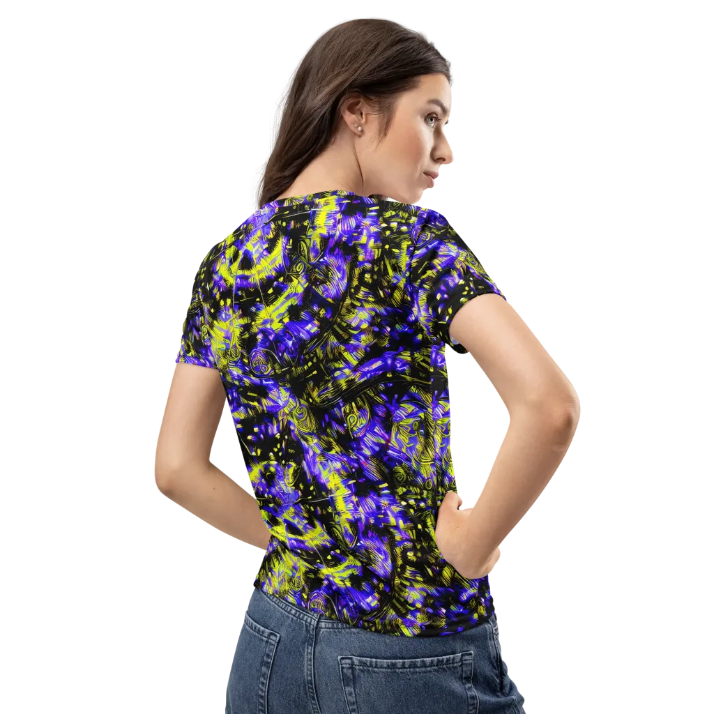 Acid Voltage on Women's Crew Neck T-Shirt — Back
