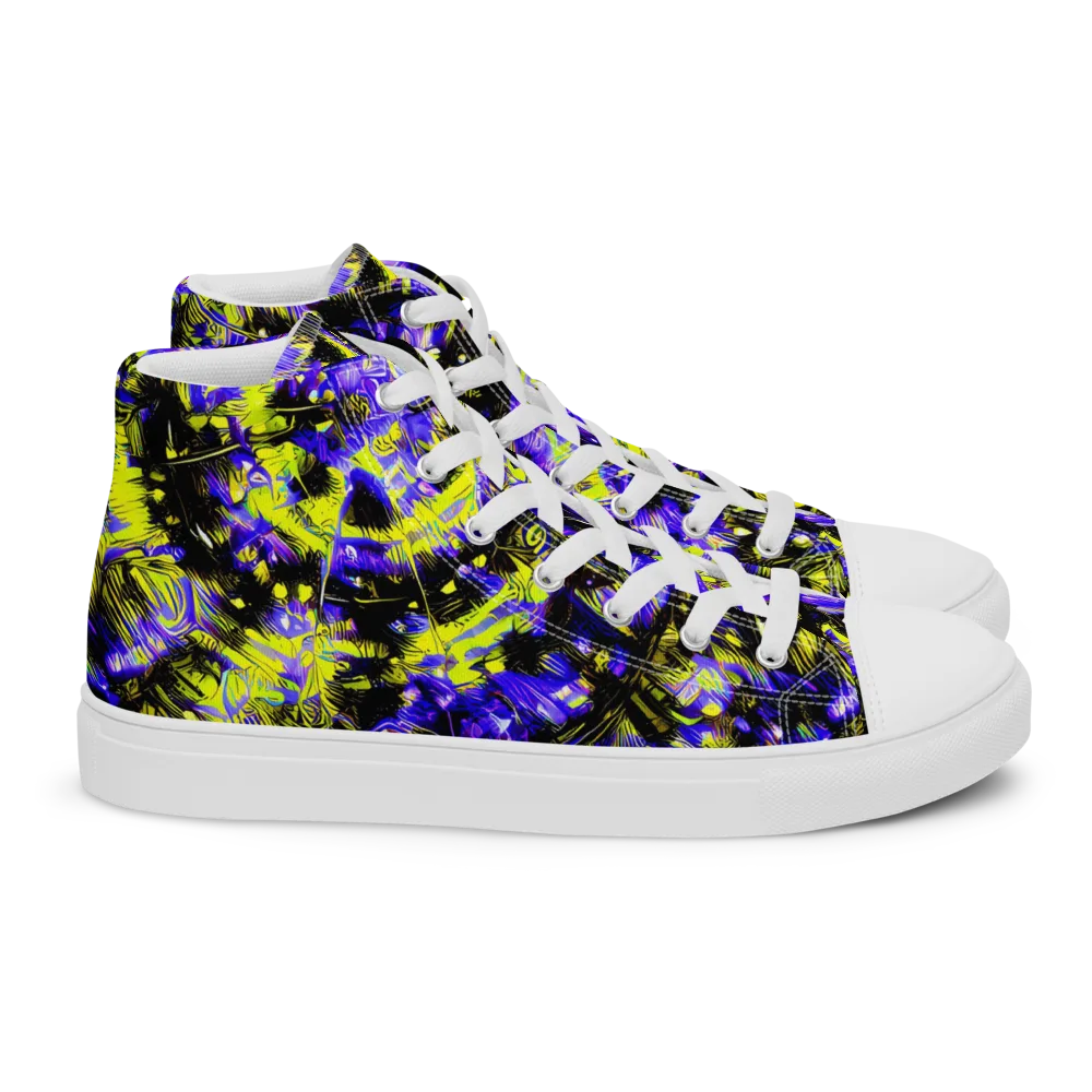 Acid Voltage on Women's High Top Canvas Shoes — Right