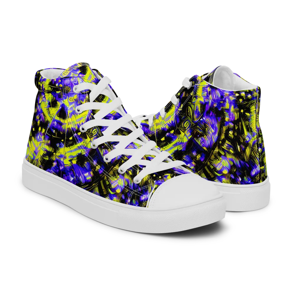 Acid Voltage on Women's High Top Canvas Shoes — Right