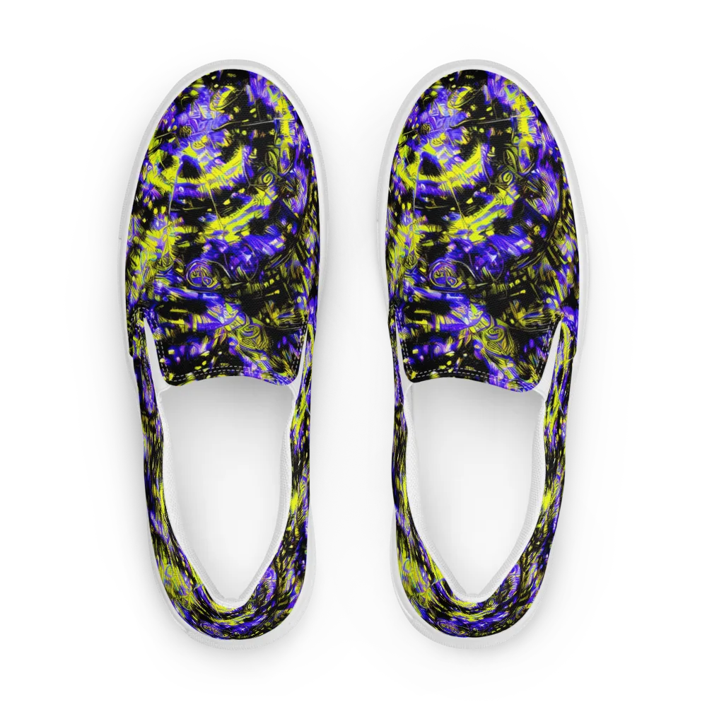 Acid Voltage on Men's Slip-On Canvas Shoes — Front