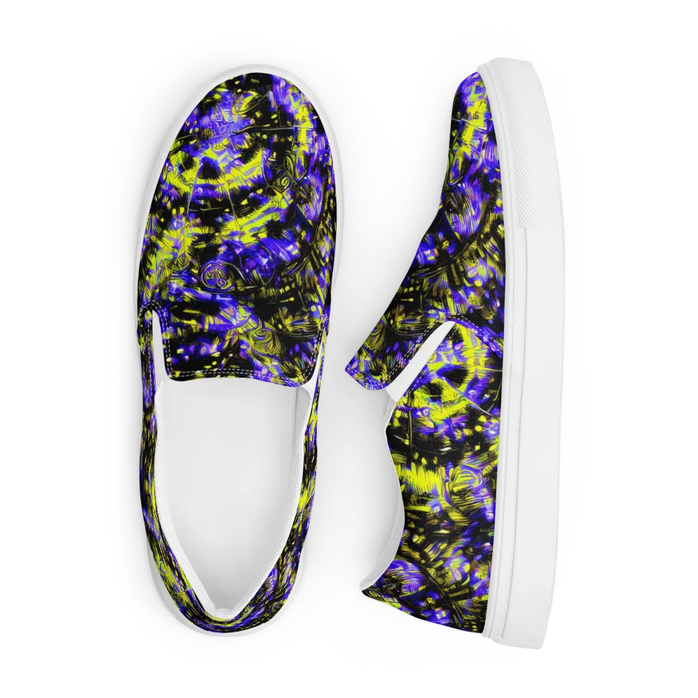 Acid Voltage on Men's Slip-On Canvas Shoes — Front