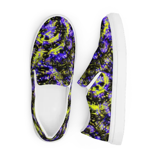 Acid Voltage on a Men's Slip-On Canvas Shoes