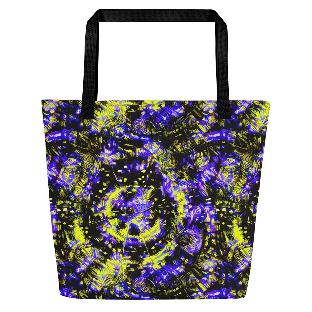 Acid Voltage on Large Tote Bag W/ Pocket — Front