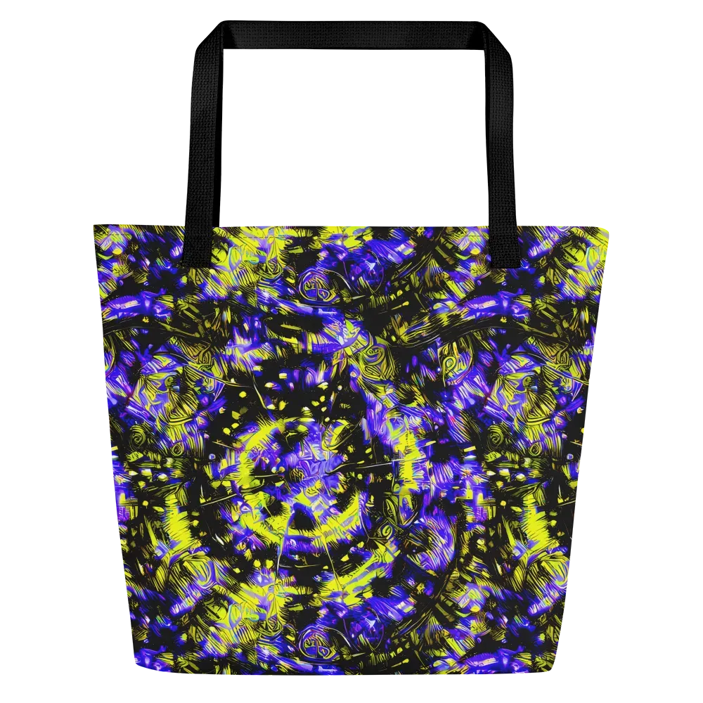 Acid Voltage on Large Tote Bag W/ Pocket — Front