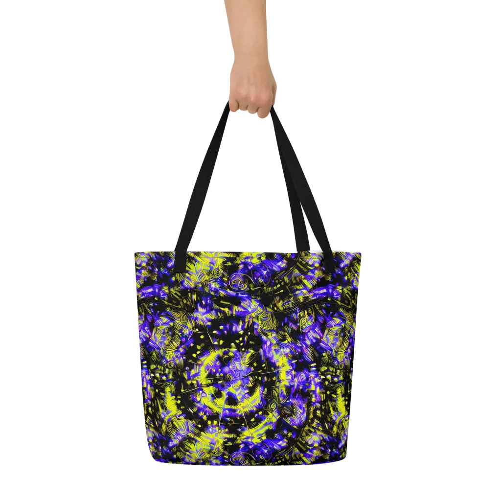 Acid Voltage on Large Tote Bag W/ Pocket — Front