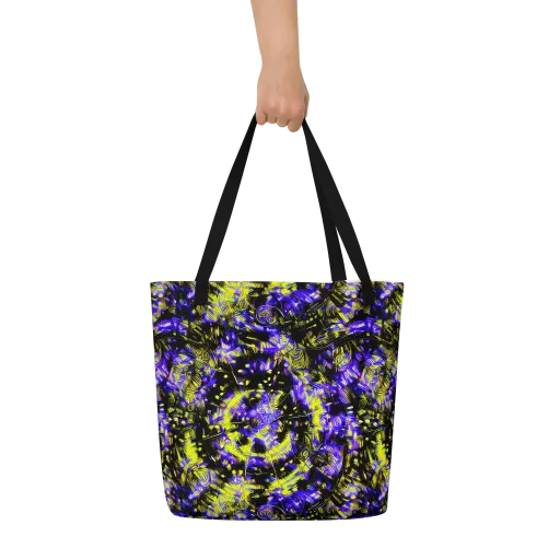 Acid Voltage on a Large Tote Bag W/ Pocket