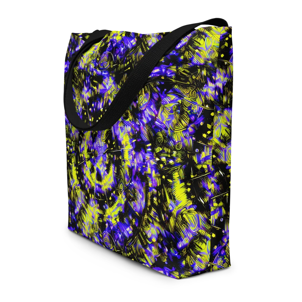 Acid Voltage on Large Tote Bag W/ Pocket — Front