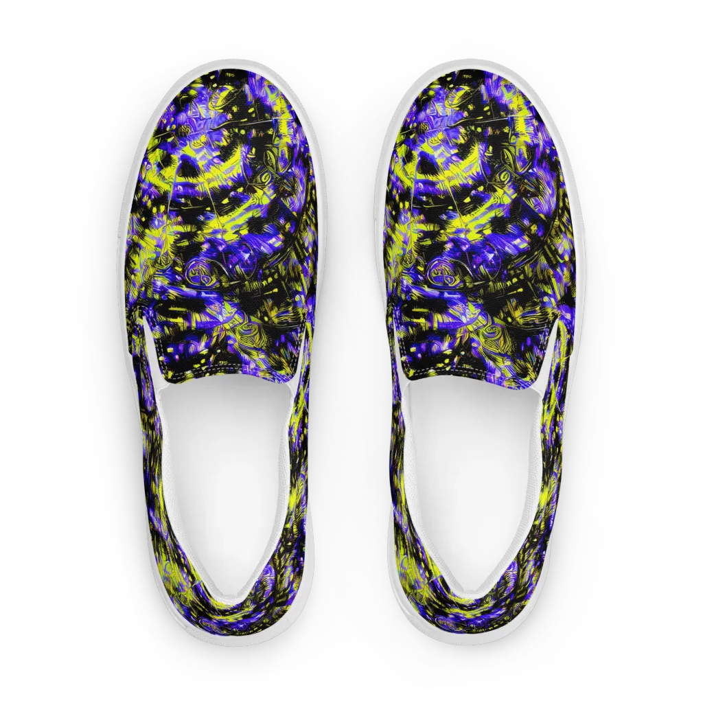 Acid Voltage on Women's Slip-On Canvas Shoes — Front
