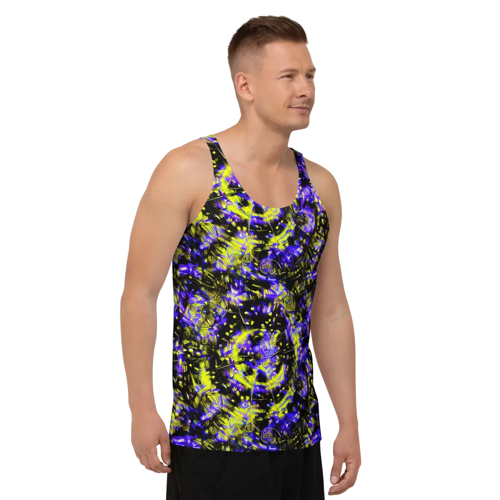 Acid Voltage on Men's Tank Top — Right Front