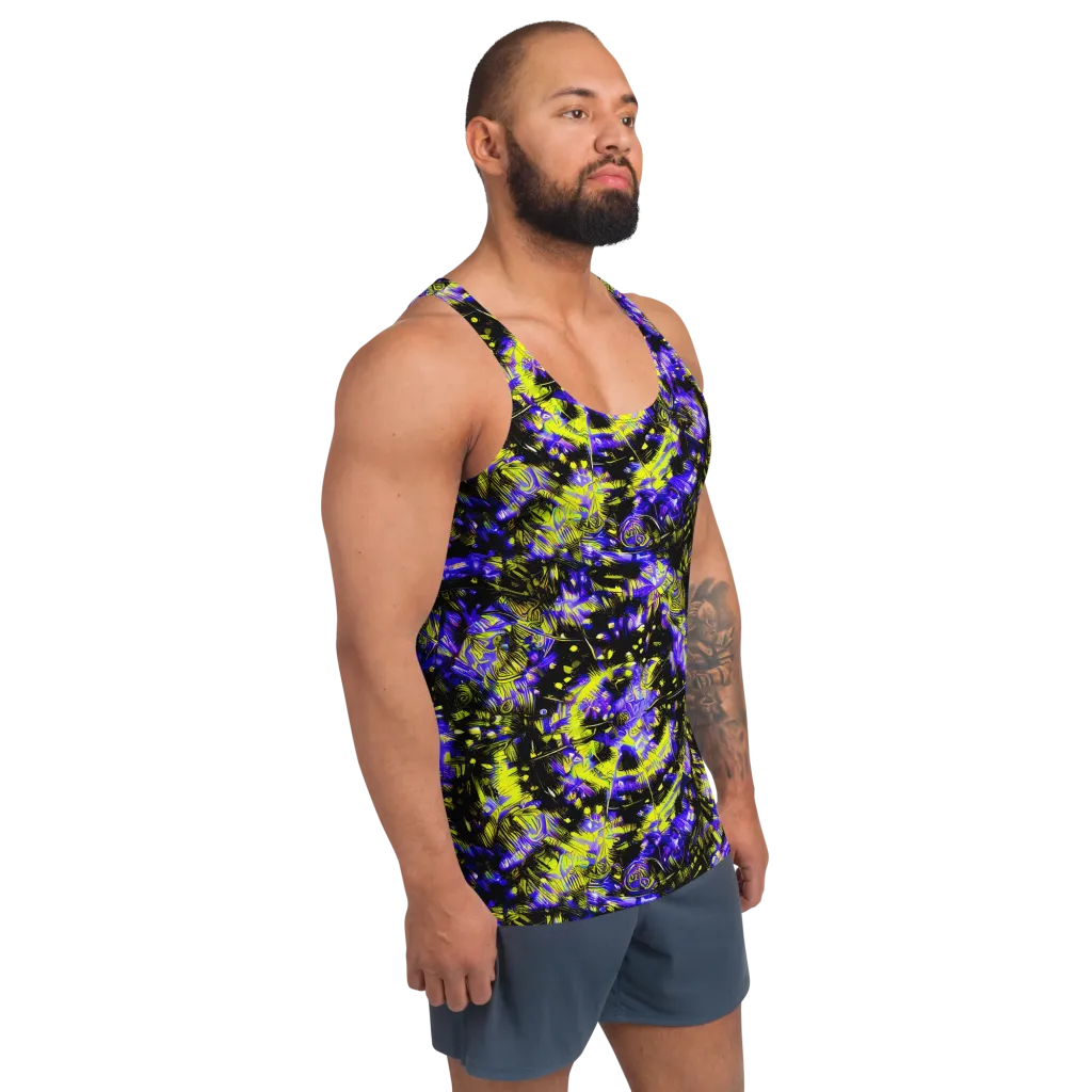 Acid Voltage on Men's Tank Top — Right Front