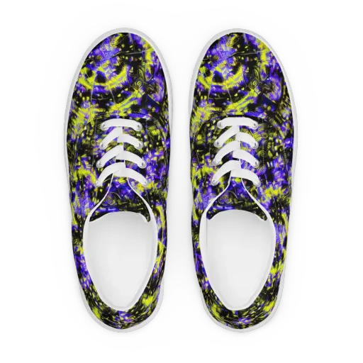 Acid Voltage on a Men's Lace-Up Canvas Shoes