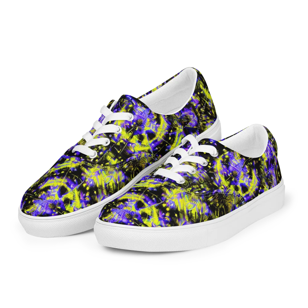 Acid Voltage on Men's Lace-Up Canvas Shoes — Left Front