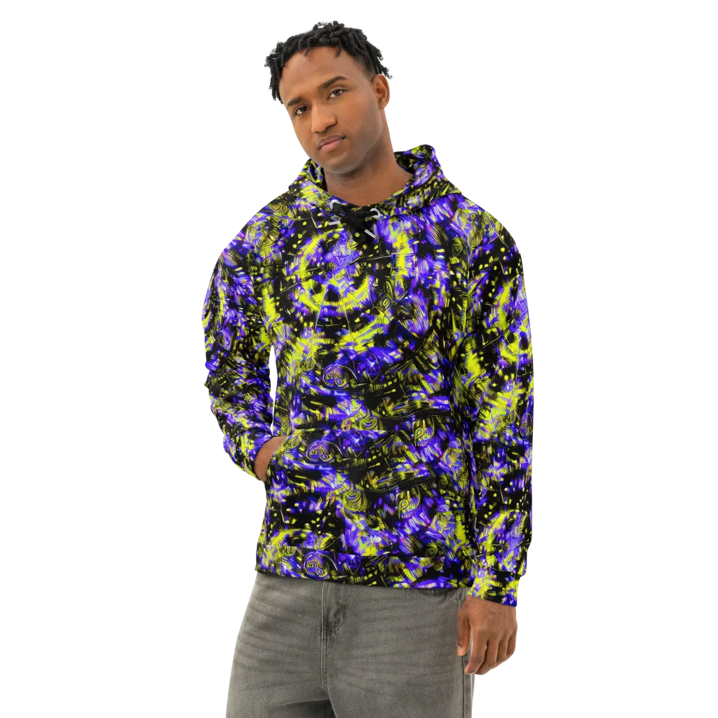 Acid Voltage on Cotton Hoodie — Left Front