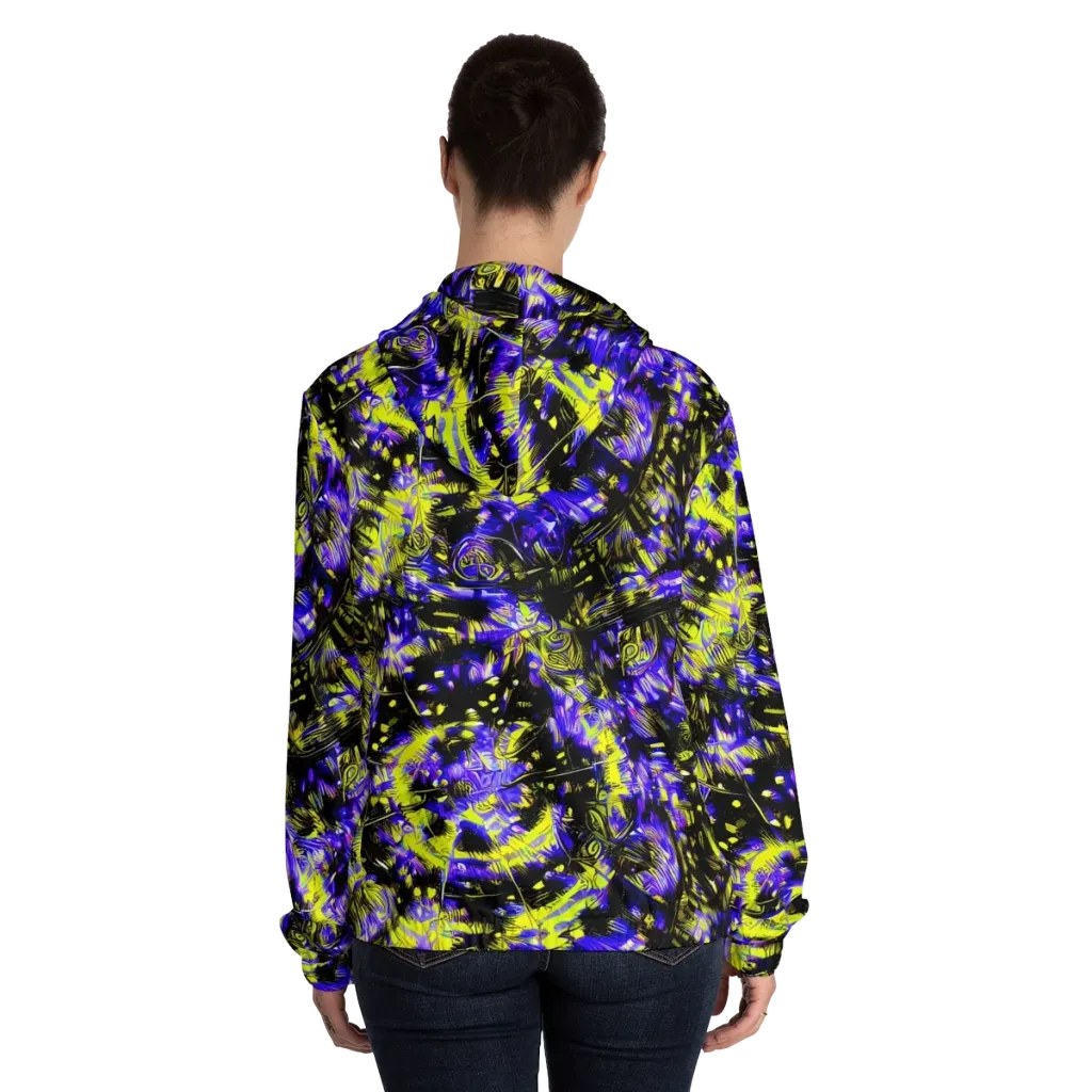 Acid Voltage on Women's Full-Zip Hoodie — Back On Person