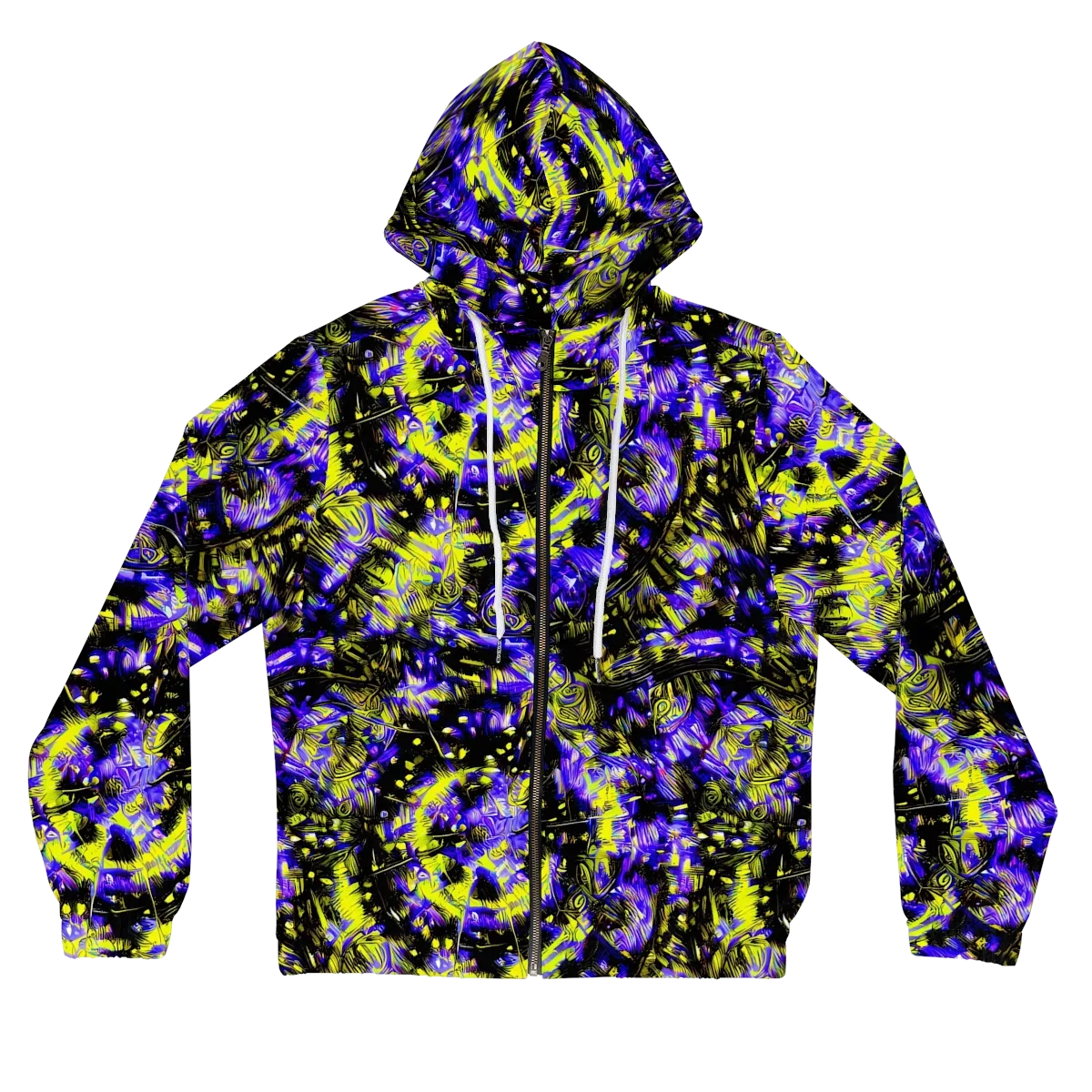 Acid Voltage on Women's Full-Zip Hoodie — Front