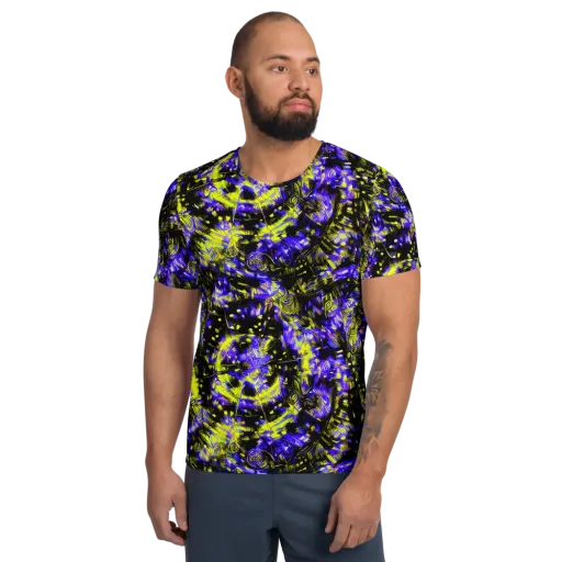 Acid Voltage on a Men's Athletic T-Shirt