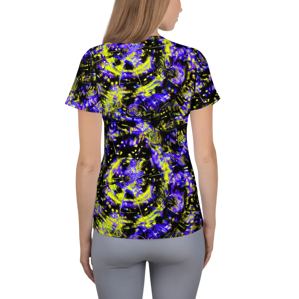 Acid Voltage on Women's Athletic T-Shirt — Back