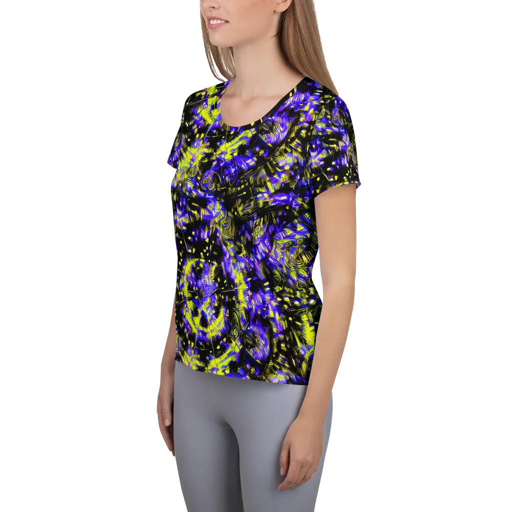 Acid Voltage on Women's Athletic T-Shirt — Left