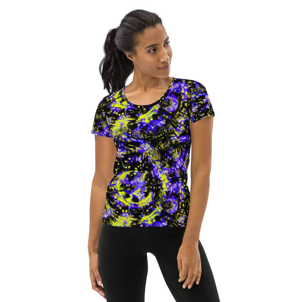 Acid Voltage on Women's Athletic T-Shirt — Front