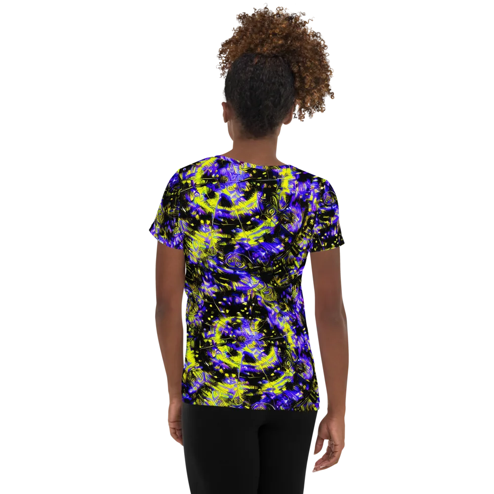 Acid Voltage on Women's Athletic T-Shirt — Back