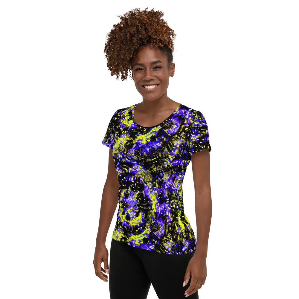 Acid Voltage on Women's Athletic T-Shirt — Left