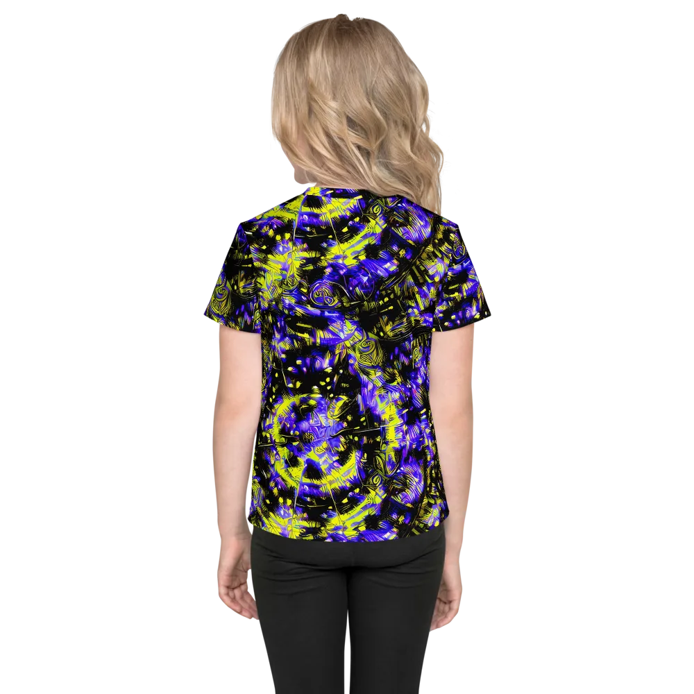 Acid Voltage on Kids Crew Neck T-Shirt — Back