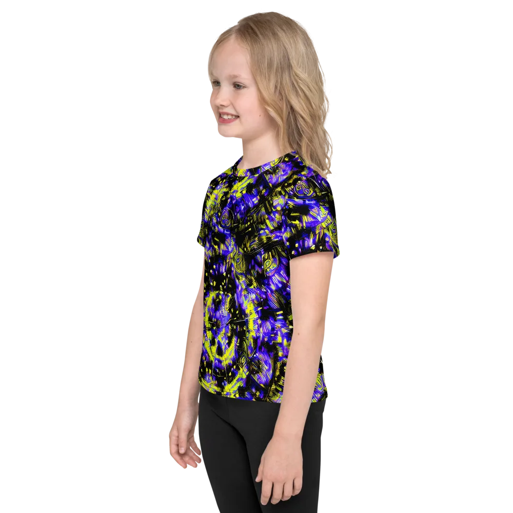 Acid Voltage on Kids Crew Neck T-Shirt — Left