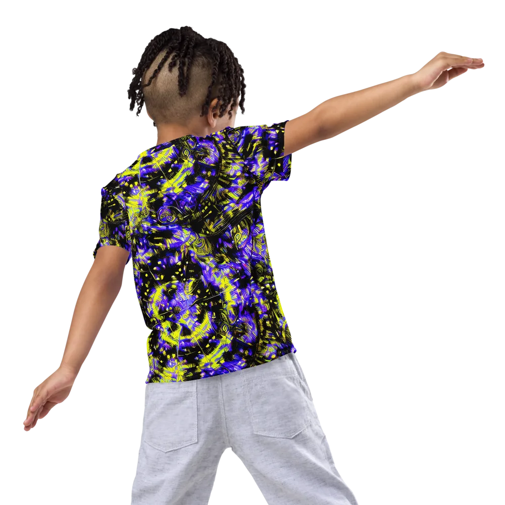 Acid Voltage on Kids Crew Neck T-Shirt — Back